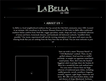 Tablet Screenshot of labellapasteria.com